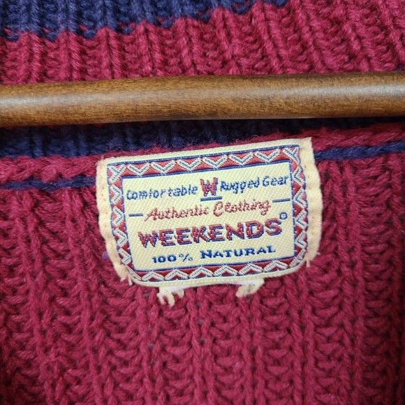 Weekend Knit V Neck Striped Sweater Womens - Picture 4 of 4